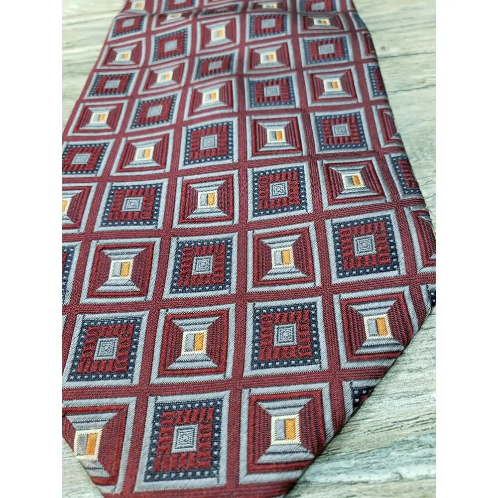Ron Chereskin Men's Geometric Silk Neck Tie
